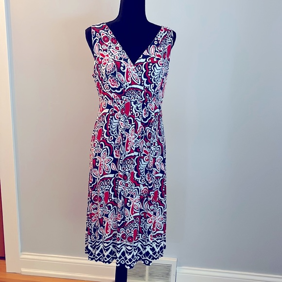 St. John's Bay Dresses & Skirts - St. John’s Bay Size L red-white and blue dress
